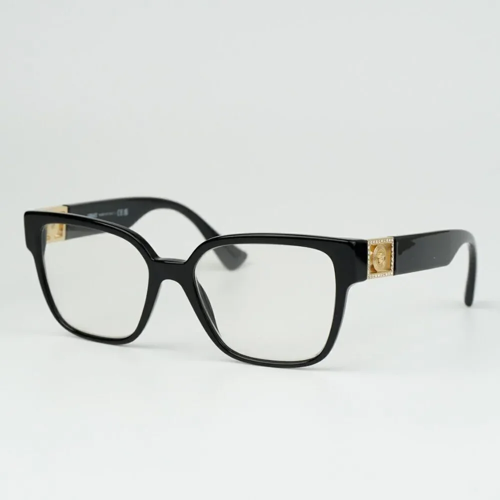 NEW Versace VE3329B GB1 Black Square Women Eyeglasses VE 3329B